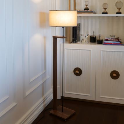 Торшер AYD 1xE27/40W/230V бежевый/коричневый