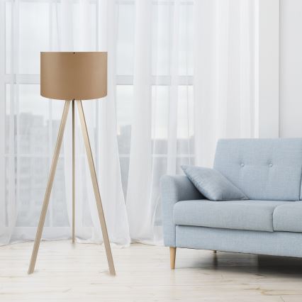 Торшер AYD 1xE27/40W/230V коричневый/бежевый