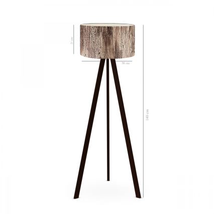 Торшер AYD 1xE27/40W/230V коричневый