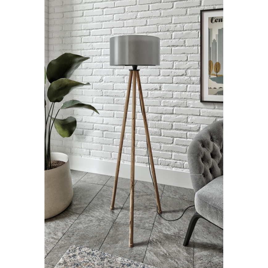 Торшер AYD 1xE27/40W/230V коричневый/серый