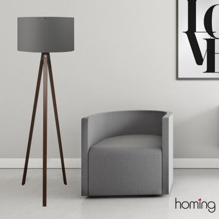 Торшер AYD 1xE27/40W/230V коричневый/серый