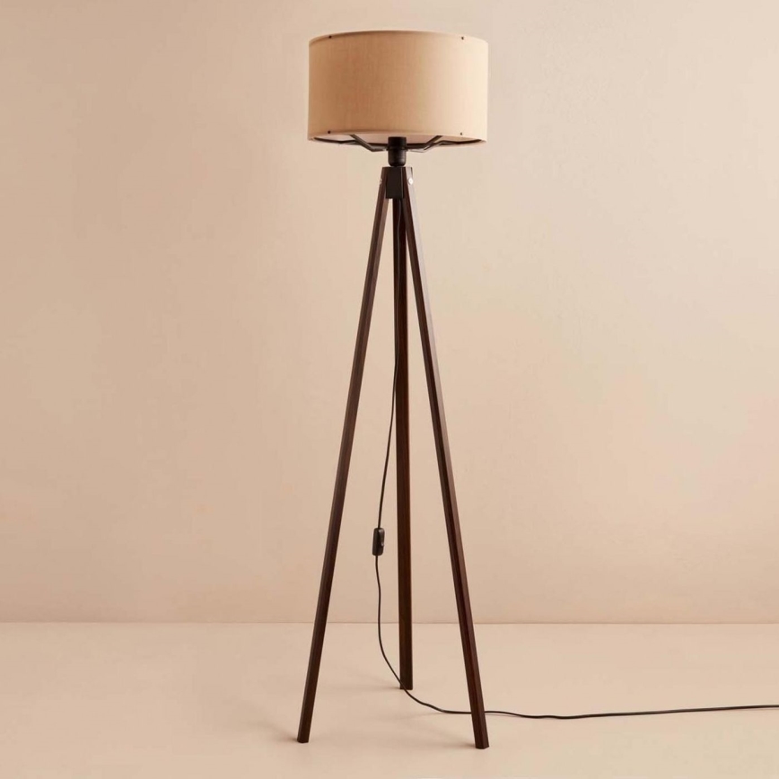 Торшер AYD 1xE27/40W/230V коричневый/бежевый