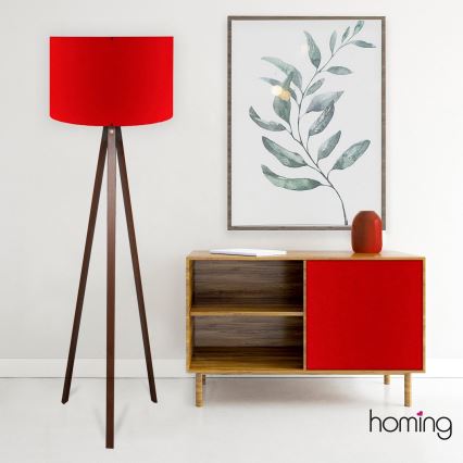 Торшер AYD 1xE27/40W/230V коричневый/красный