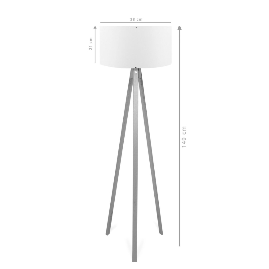 Торшер AYD 1xE27/40W/230V коричневый/красный