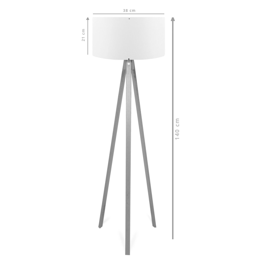 Торшер AYD 1xE27/40W/230V коричневый/кремовый