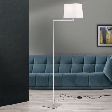 Торшер CARLTON 1xE27/40W/230V білий/матовий хром