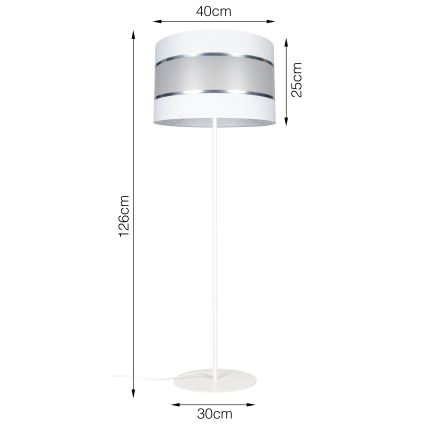 Торшер CORAL 1xE27/60W/230V белая