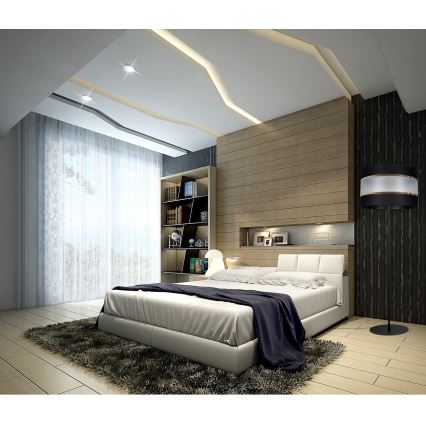 Торшер CORAL 1xE27/60W/230V черный