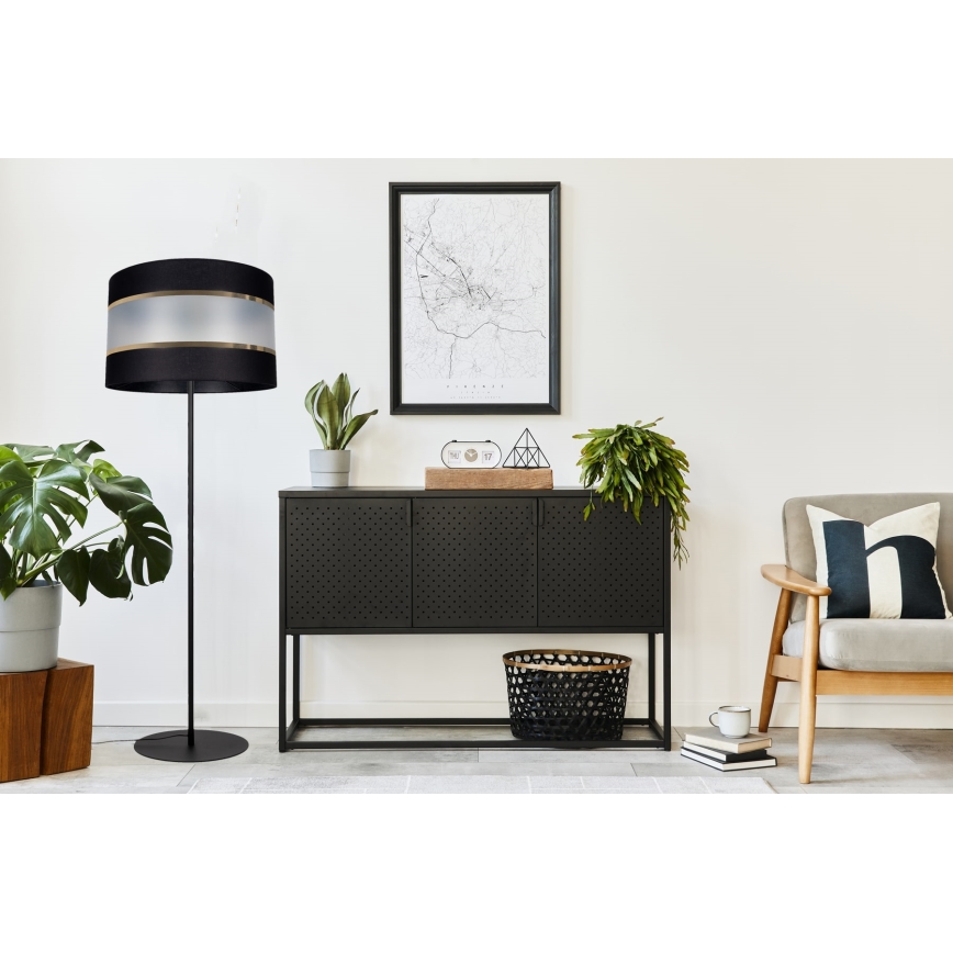 Торшер CORAL 1xE27/60W/230V чорний