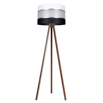 Торшер CORAL 1xE27/60W/230V коричневий/чорний/білий/матовий хром