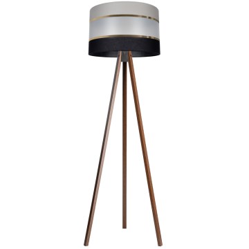 Торшер CORAL 1xE27/60W/230V коричневий/чорний/сірий/золотий