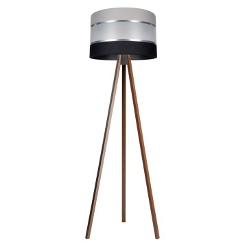 Торшер CORAL 1xE27/60W/230V коричневый/черный/серый/матовый хром