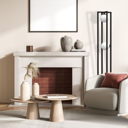 Торшер DIEGO 2xE14/40W/230V чорний