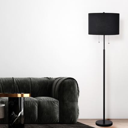 Торшер FOGO 2xE27/15W/230V черный