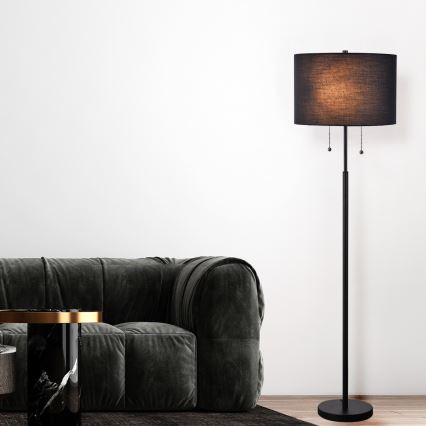 Торшер FOGO 2xE27/15W/230V черный