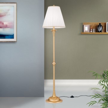 Торшер FONSA 1xE27/60W/230V белый/золотистый