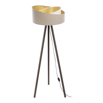 Торшер GALAXY 1xE27/60W/230V бежевый/коричневый