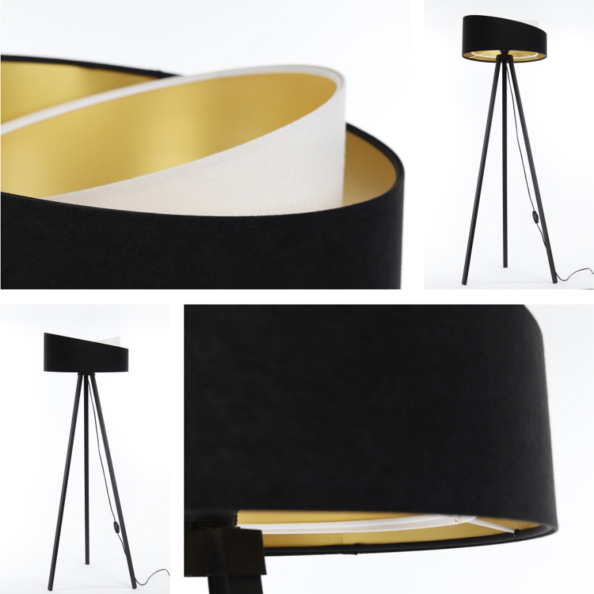 Торшер GALAXY 1xE27/60W/230V черный/белый/венге