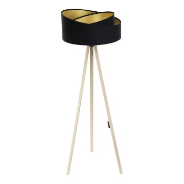 Торшер GALAXY 1xE27/60W/230V чорний/бежевий