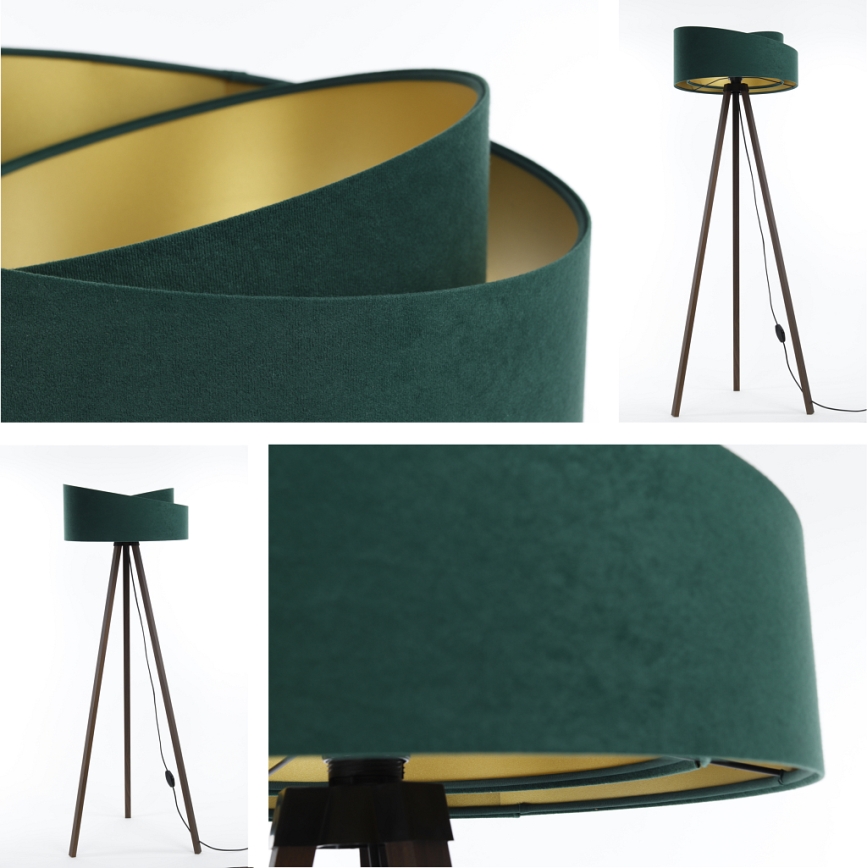 Торшер GALAXY 1xE27/60W/230V зелений/коричневий