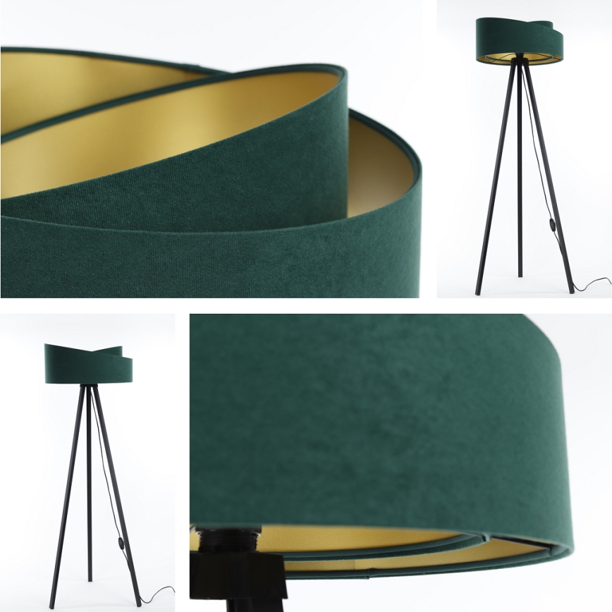 Торшер GALAXY 1xE27/60W/230V зелёный/венге