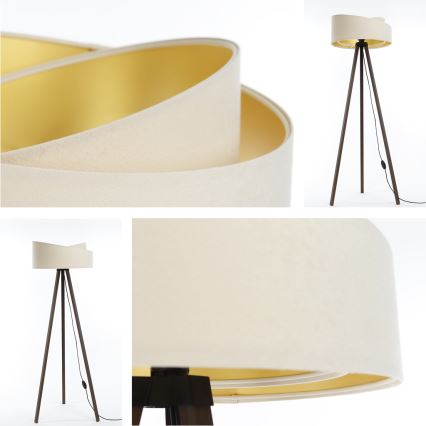 Торшер GALAXY 1xE27/60W/230V кремовый/коричневый