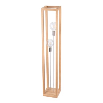 Торшер KAGO 2xE27/60W/230V матовий дуб – сертифіковано FSC