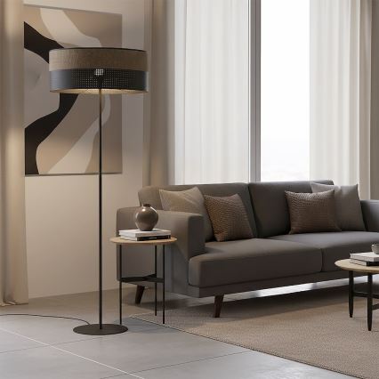 Торшер KARBON 1xE27/15W/230V черный/коричневый