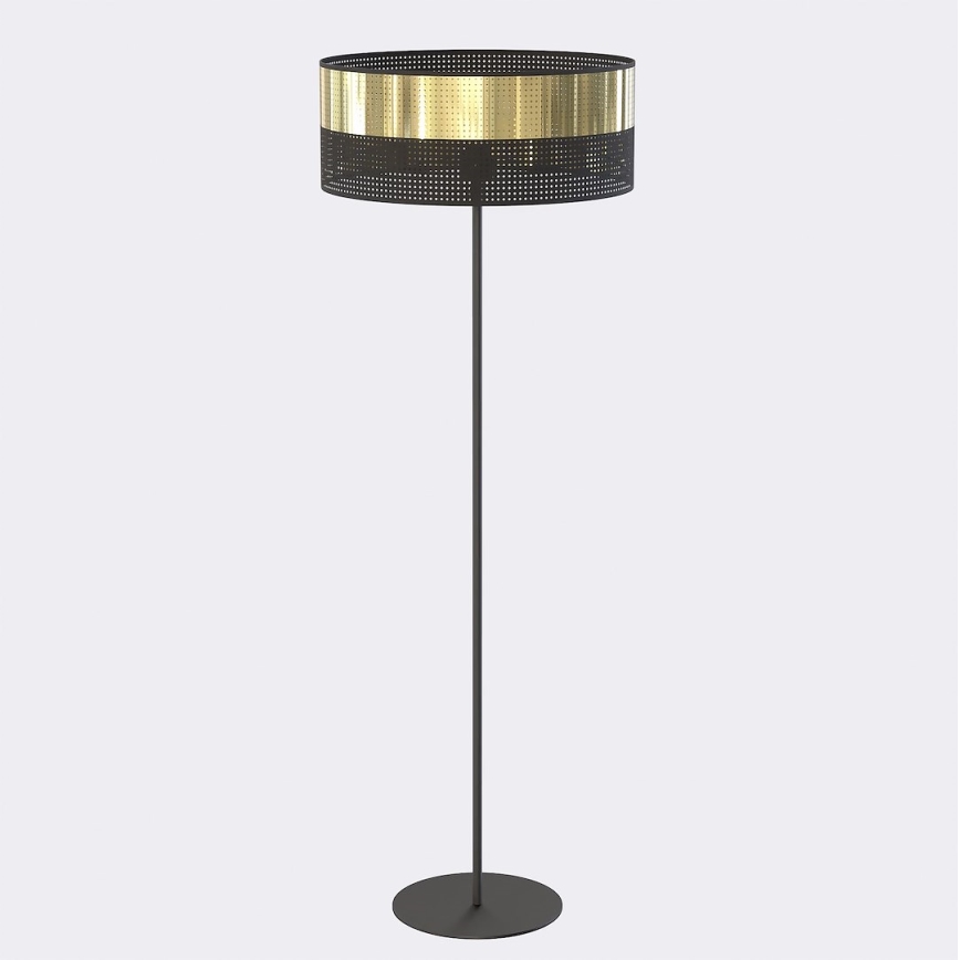 Торшер LUX 1xE27/15W/230V чёрный/золотой