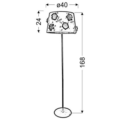 Торшер ROSA 3xE14/40W/230V белая
