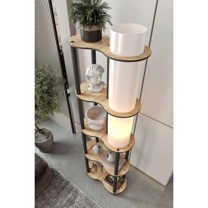 Торшер с полками NOTO 1xE27/40W/230V бежевый/чёрный