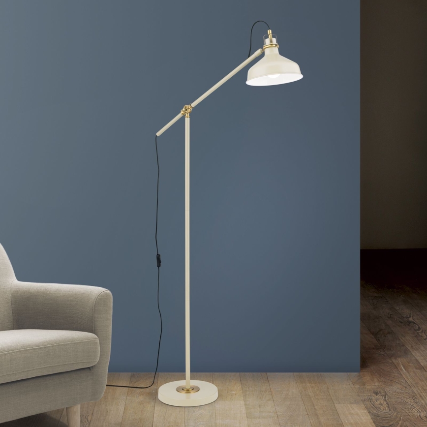 Торшер SCHILLER 1xE27/40W/230V кремовый/бронзовый