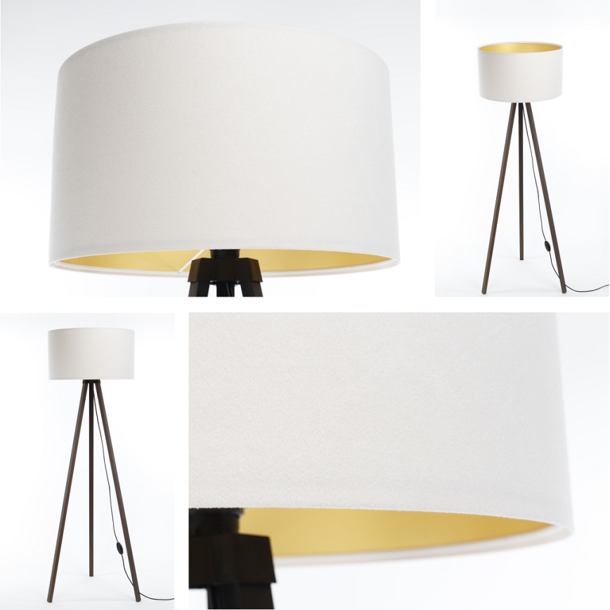 Торшер STANDART 1xE27/60W/230V білий/коричневий