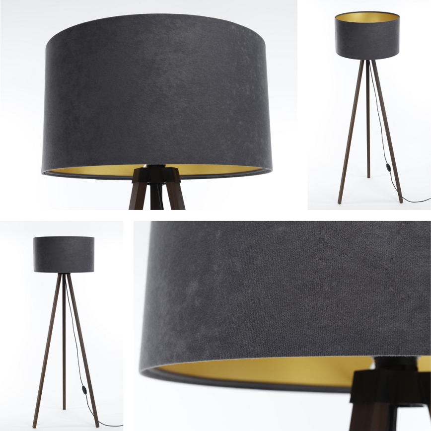 Торшер STANDART 1xE27/60W/230V серый/коричневый