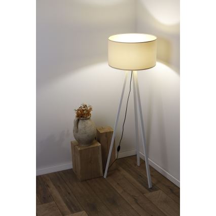 Торшер STANDART 1xE27/60W/230V кремовый/белый