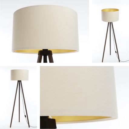 Торшер STANDART 1xE27/60W/230V кремовый/коричневый