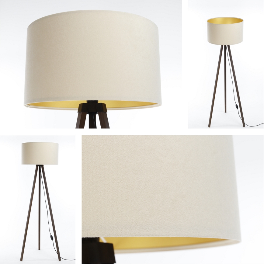 Торшер STANDART 1xE27/60W/230V кремовый/коричневый