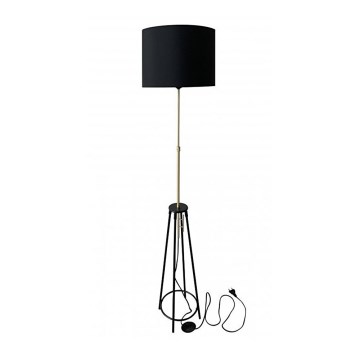 Торшер TEGOLA 1xE27/60W/230V черная/золотая