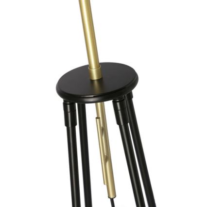 Торшер TEGOLA 1xE27/60W/230V черная/золотая