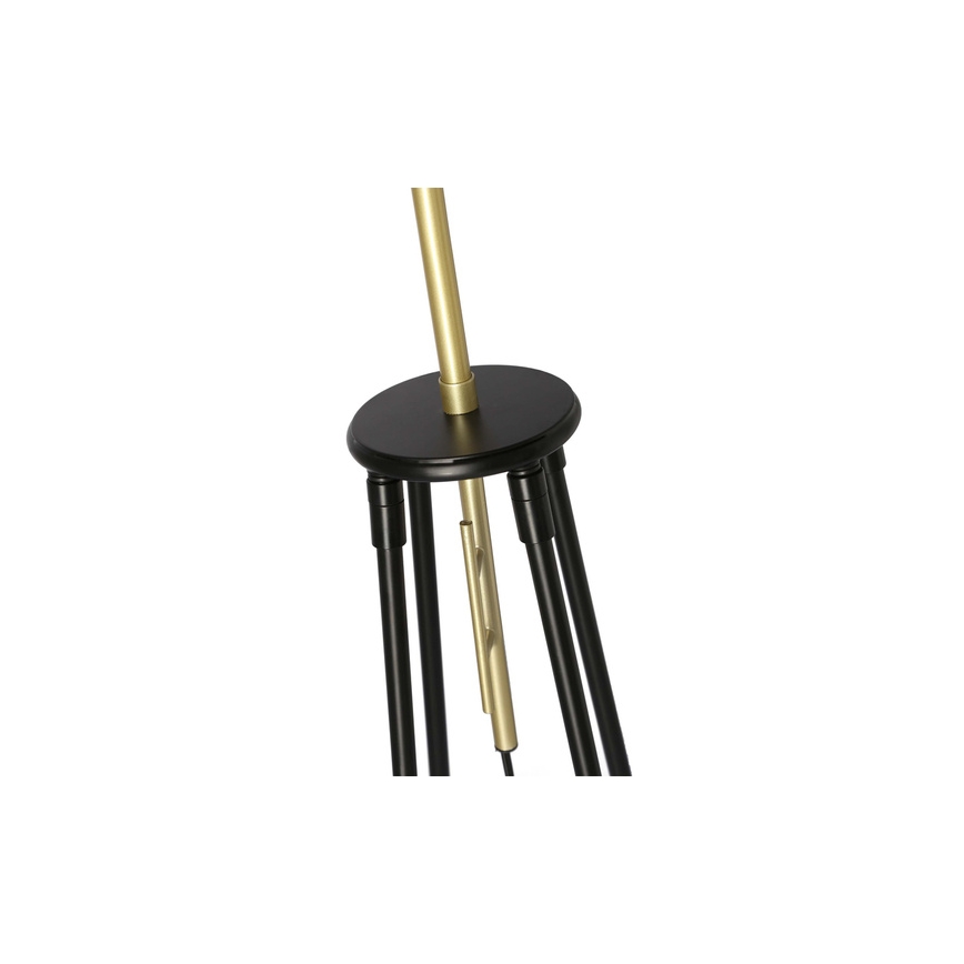 Торшер TEGOLA 1xE27/60W/230V чорний/золотий