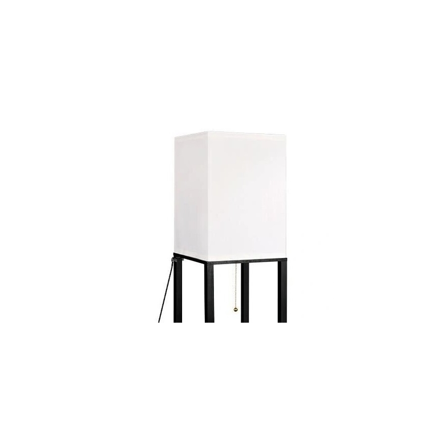 Торшер з поличками 1xE27/60W/230V чорний/білий