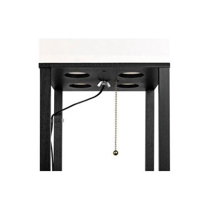 Торшер з поличками 1xE27/60W/230V чорний/білий