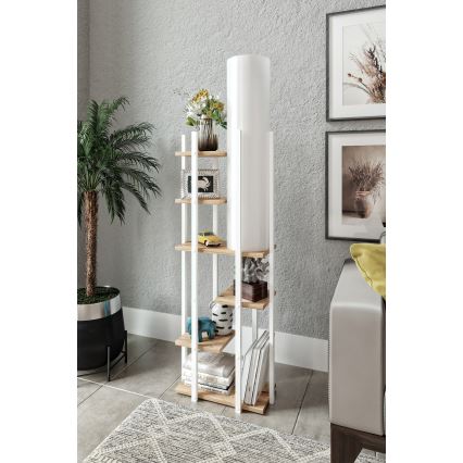 Торшер з поличками VOGUE 1xE27/40W/230V 160 см білий