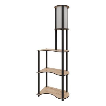 Торшер з полицями NOTO 1xE27/40W/230V бежевий/чорний