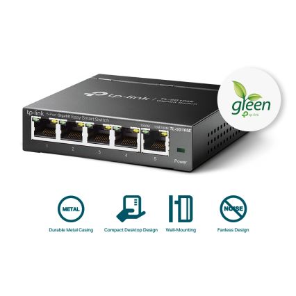 TP-Link - 5-портовий гігабітний комутатор серії Easy Smart