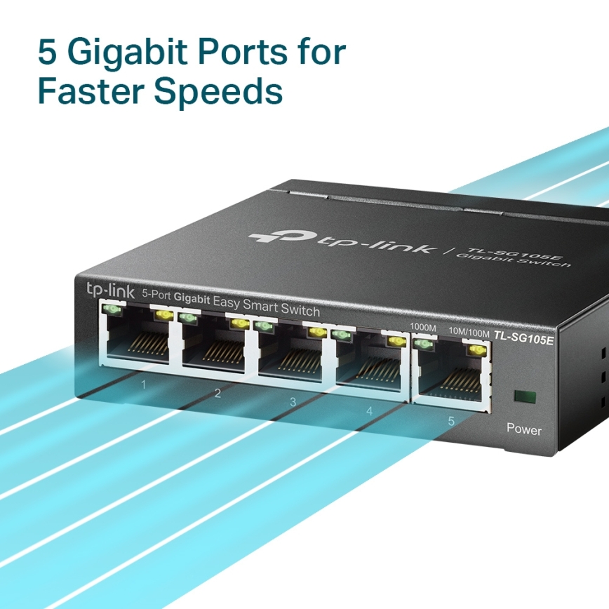 TP-Link - 5-портовий гігабітний комутатор серії Easy Smart