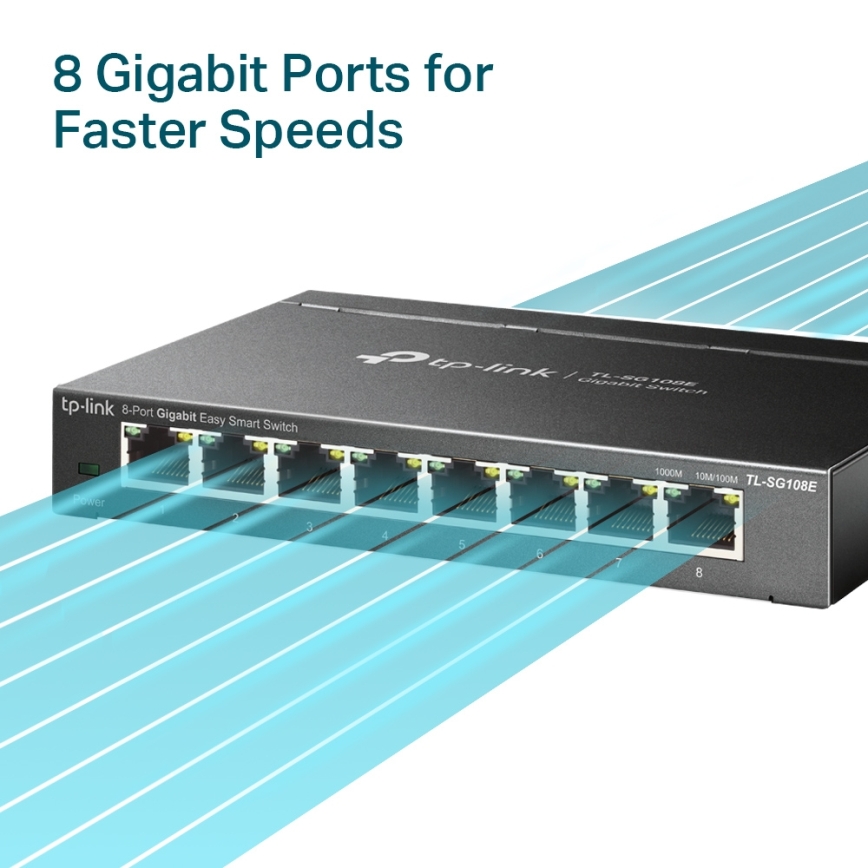 TP-Link - 8-портовий гігабітний комутатор Easy Smart