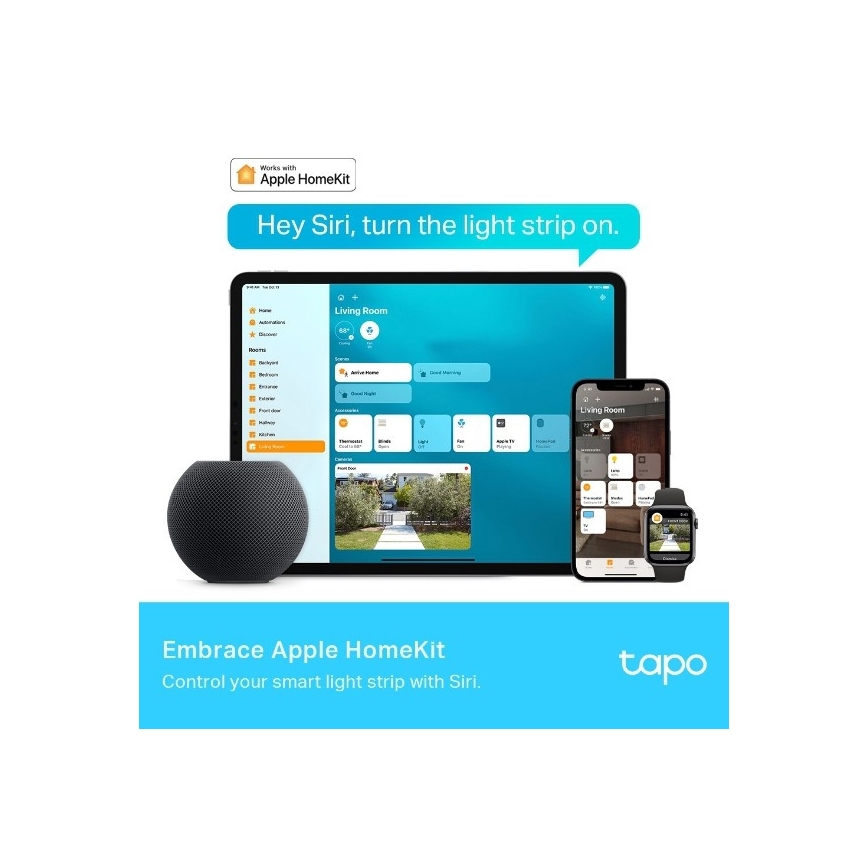 TP-Link - диммируемая RGBW LED-лента 5 м/24 Вт/230 В Wi‑Fi