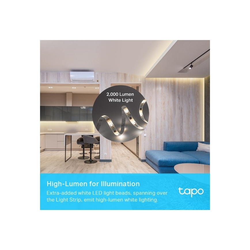 TP-Link - диммируемая RGBW LED-лента 5 м/24 Вт/230 В Wi‑Fi