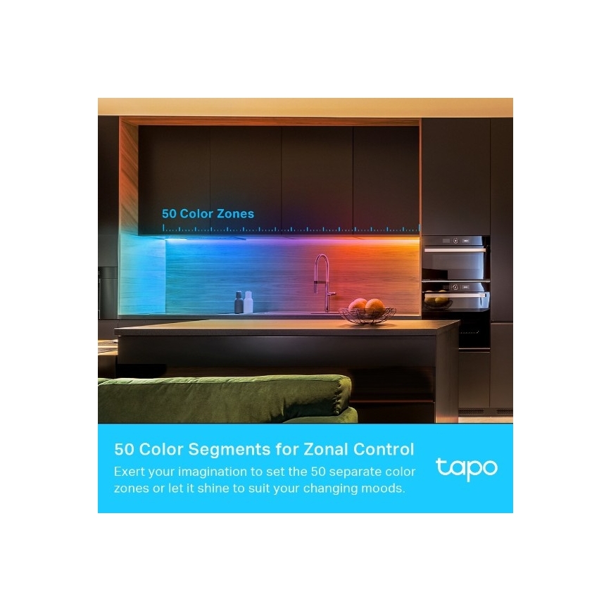TP-Link - диммируемая RGBW LED-лента 5 м/24 Вт/230 В Wi‑Fi
